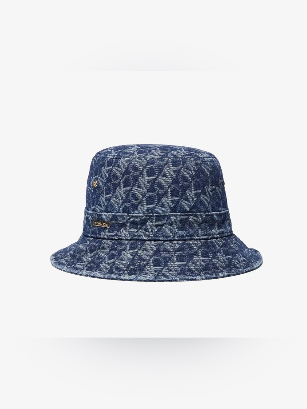 Michael Kors Empire Logo Jacquard Denim Bucket Hat